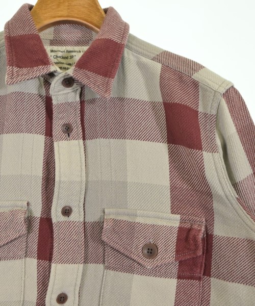 Mountain Research（マウンテン　リサーチ）カジュアルシャツ 赤 サイズ:L メンズ/2200531089132