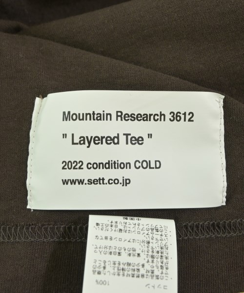 Mountain Research（マウンテン　リサーチ）Tシャツ・カットソー 茶 サイズ:L メンズ/2200585778167