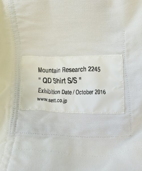Mountain Research（マウンテン　リサーチ）カジュアルシャツ 白 サイズ:M メンズ/2200626772215