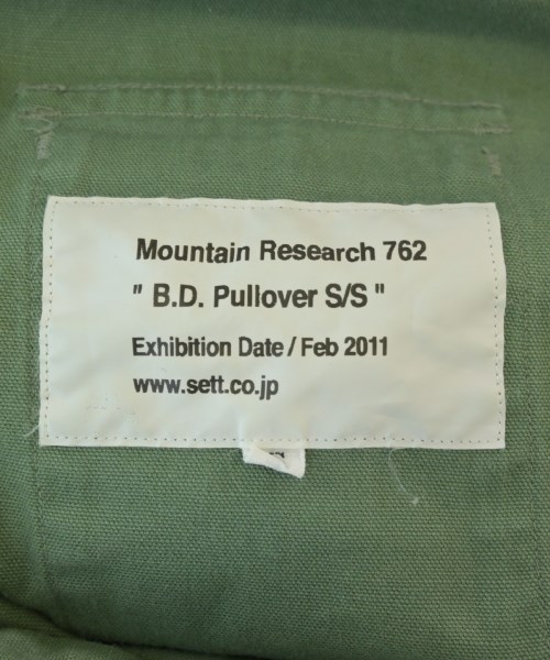 Mountain Research（マウンテン　リサーチ）カジュアルシャツ 緑 サイズ:S メンズ/2200696425035