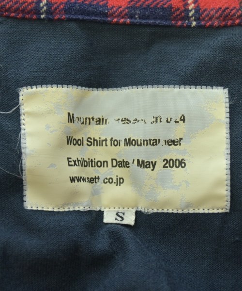 Mountain Research（マウンテン　リサーチ）カジュアルシャツ 赤 サイズ:S メンズ/2200712197090