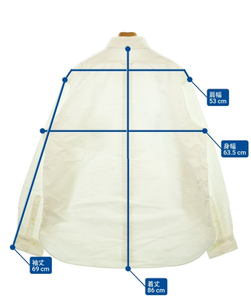 Mountain Research（マウンテン　リサーチ）カジュアルシャツ 白 サイズ:XL メンズ/2200645884029