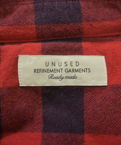 UNUSED（アンユーズド）カジュアルシャツ 赤 サイズ:3(L位) メンズ/2200622109275