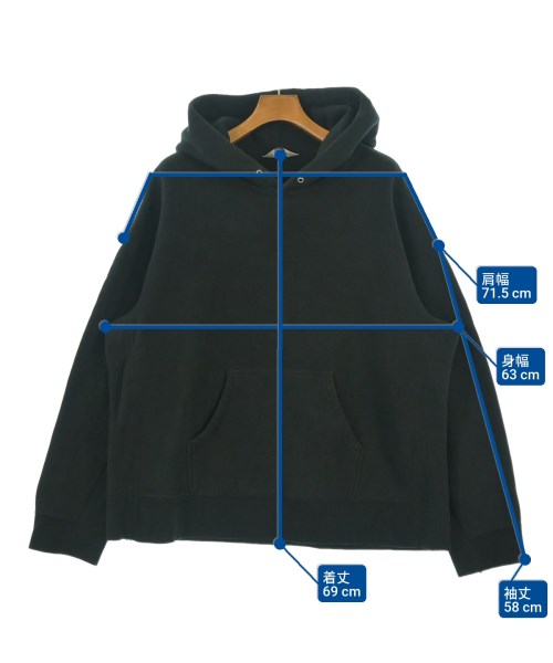 UNUSED（アンユーズド）パーカー 黒 サイズ:2(M位) メンズ/2200636801073