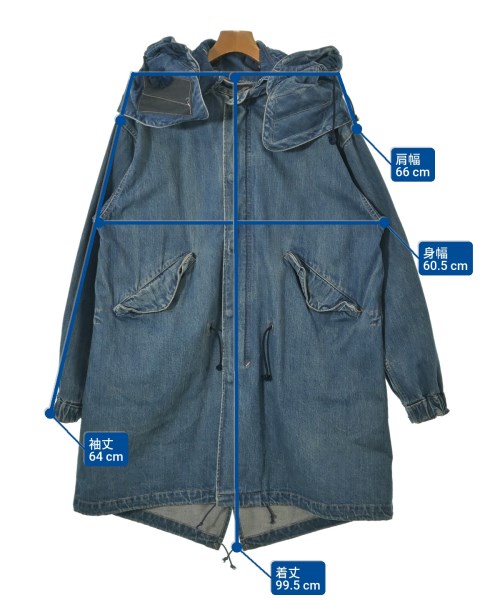 UNUSED（アンユーズド）モッズコート 青 サイズ:3(L位) メンズ/2200637824019