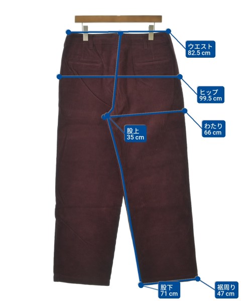 UNUSED（アンユーズド）チノパン 赤 サイズ:3(L位) メンズ/2200637824088