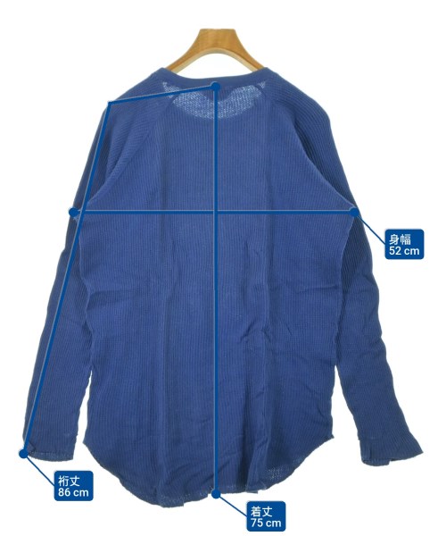 UNUSED（アンユーズド）Tシャツ・カットソー 青 サイズ:2(M位) メンズ/2200644199100