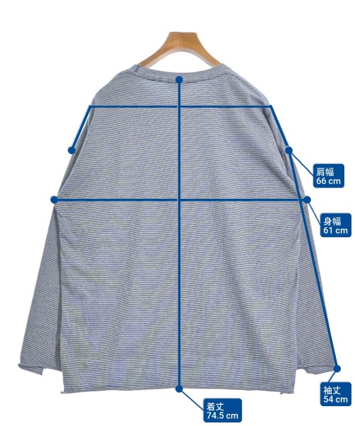 UNUSED（アンユーズド）Tシャツ・カットソー 青 サイズ:3(L位) メンズ/2200535724046