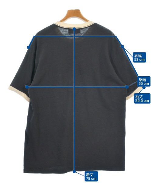 UNUSED（アンユーズド）Tシャツ・カットソー 黒 サイズ:4(XL位) メンズ/2200622784014