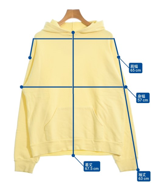 UNUSED（アンユーズド）パーカー 黄 サイズ:1(S位) メンズ/2200625091072
