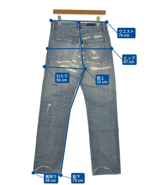 UNUSED（アンユーズド）デニムパンツ 青 サイズ:-(S位) メンズ/2200604110084