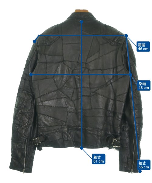 UNUSED（アンユーズド）ライダース 黒 サイズ:2(M位) メンズ/2200674737013