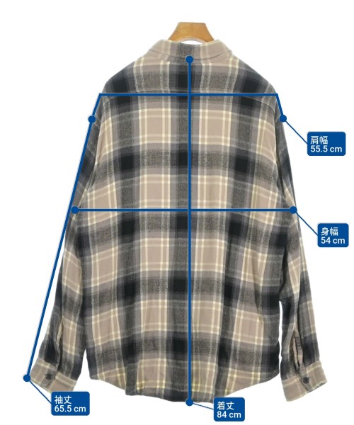 UNUSED（アンユーズド）カジュアルシャツ グレー サイズ:3(L位) メンズ/2200677051093