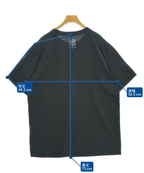 UNUSED（アンユーズド）Tシャツ・カットソー 黒 サイズ:4(XL位) メンズ/2200692603086