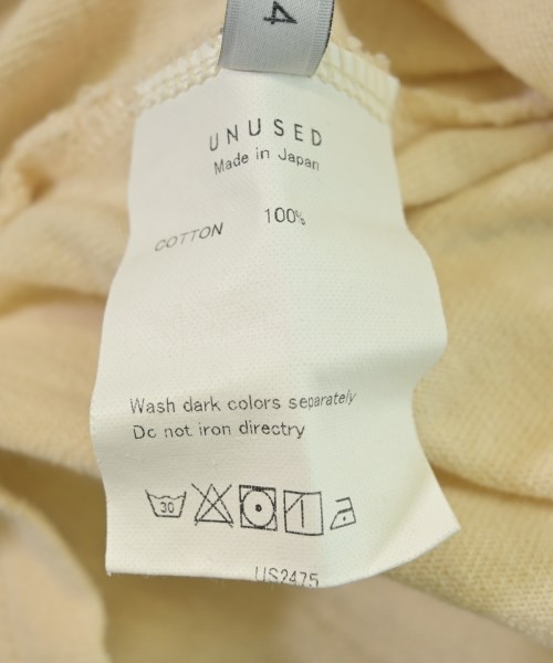 UNUSED（アンユーズド）Tシャツ・カットソー 黄 サイズ:4(L位) メンズ/2200699640053