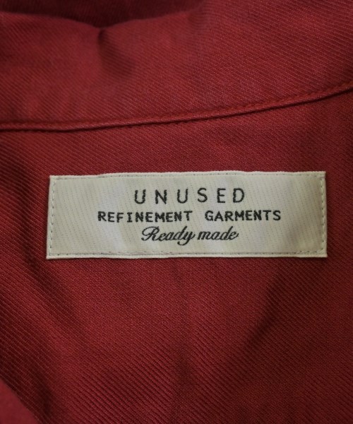 UNUSED（アンユーズド）カジュアルシャツ 赤 サイズ:2(M位) メンズ/2200658206030