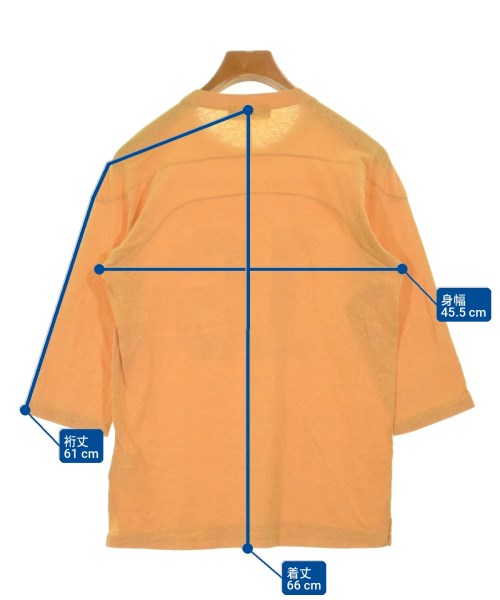UNUSED（アンユーズド）Tシャツ・カットソー 黄 サイズ:2(M位) メンズ/2200710763068