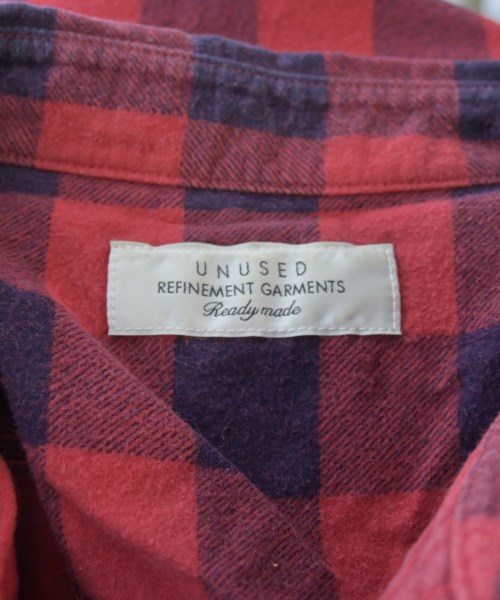 UNUSED（アンユーズド）カジュアルシャツ 赤 サイズ:3(L位) メンズ/2200632867103
