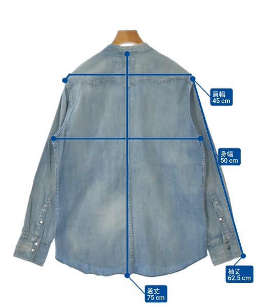 UNUSED（アンユーズド）カジュアルシャツ 青 サイズ:3(L位) メンズ/2200632867110