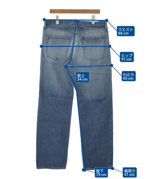 UNUSED（アンユーズド）デニムパンツ 紺 サイズ:4(XL位) メンズ/2200635247186