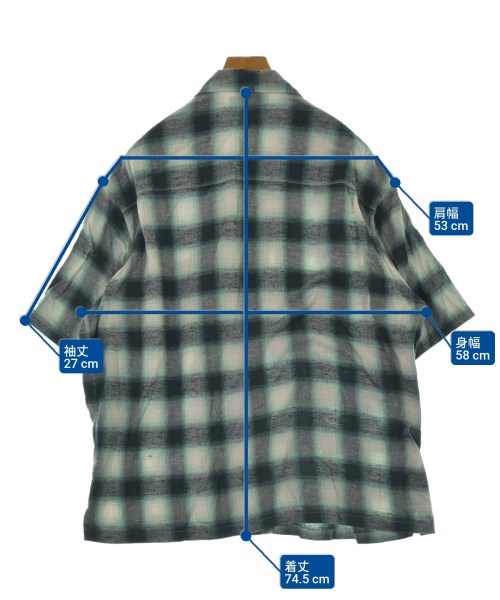 UNUSED（アンユーズド）カジュアルシャツ 緑 サイズ:3(L位) メンズ/2200645318081