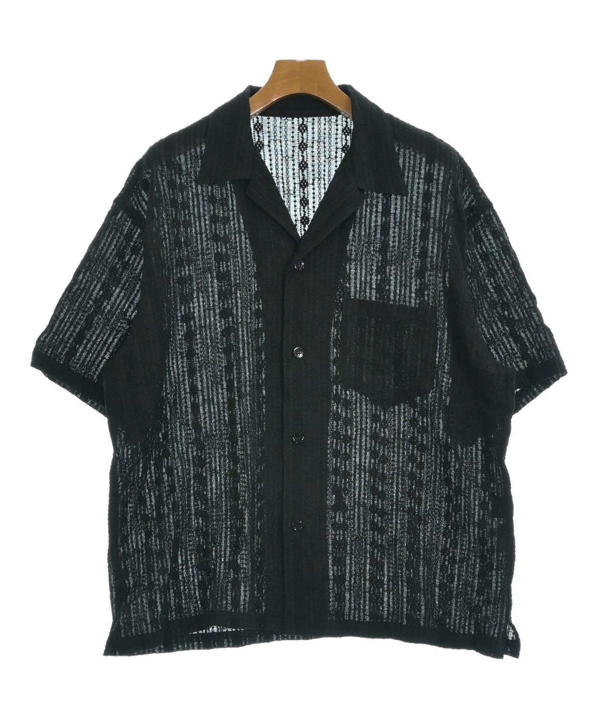 UNUSED（アンユーズド）カジュアルシャツ 黒 サイズ:3(L位) メンズ