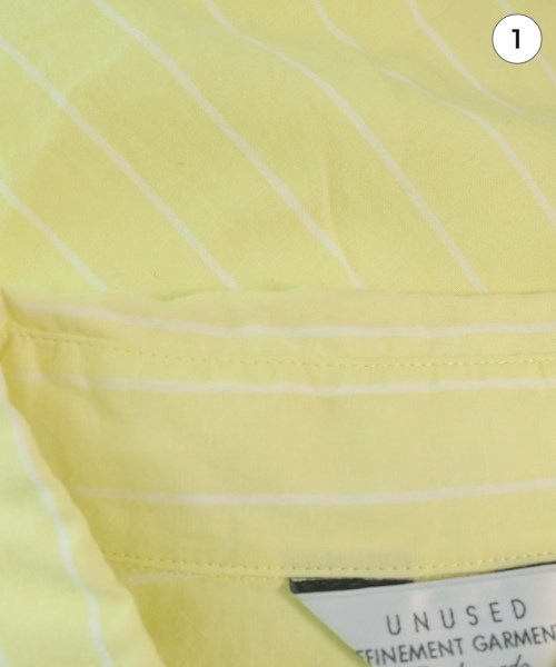 UNUSED（アンユーズド）カジュアルシャツ 黄 サイズ:2(M位) メンズ/2200643724174