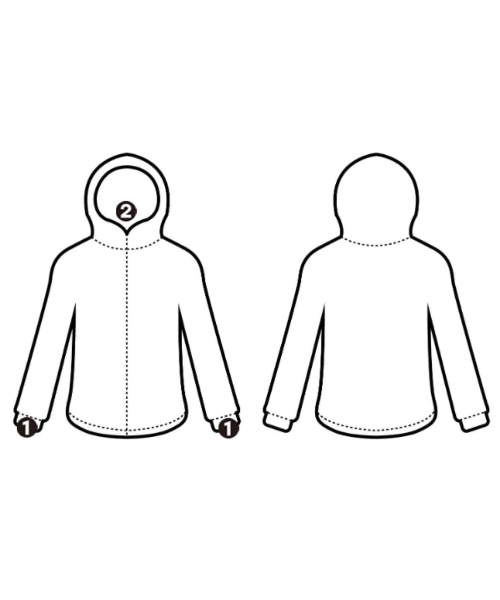 UNUSED（アンユーズド）パーカー 白 サイズ:2(M位) メンズ/2200642409027