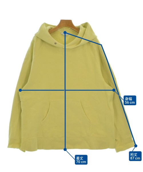 UNUSED（アンユーズド）パーカー 黄 サイズ:1(S位) メンズ/2200641635045