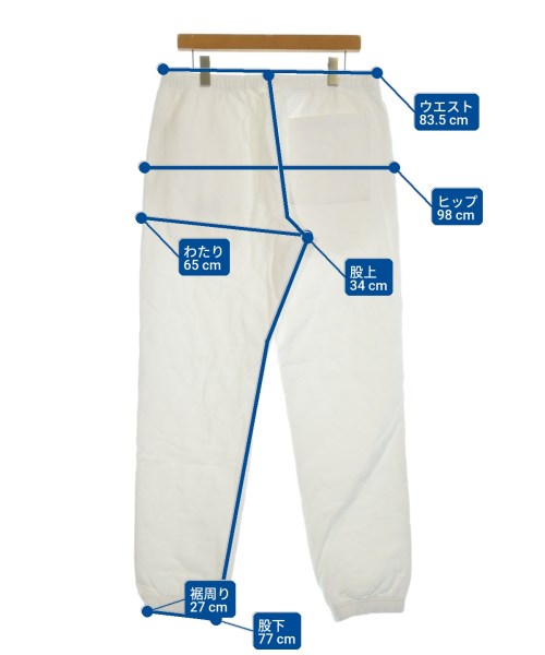 UNUSED（アンユーズド）スウェットパンツ 白 サイズ:4(XL位) メンズ/2200653341064