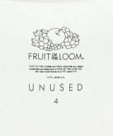 UNUSED（アンユーズド）Tシャツ・カットソー 白 サイズ:4(XL位) メンズ/2200705165020