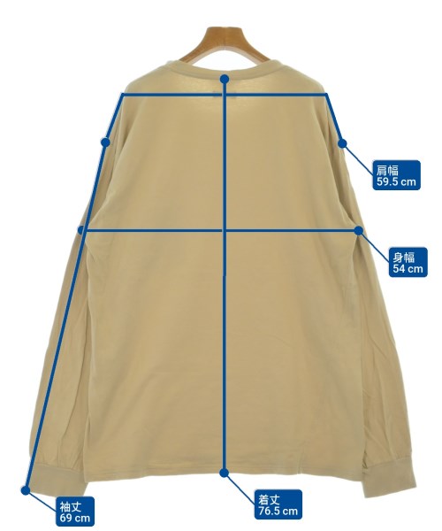 UNUSED（アンユーズド）Tシャツ・カットソー ベージュ サイズ:2(M位) メンズ/2200664256067