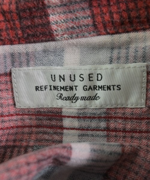 UNUSED（アンユーズド）カジュアルシャツ 赤 サイズ:2(M位) メンズ/2200663345052