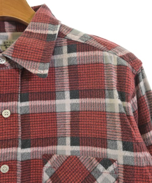 UNUSED（アンユーズド）カジュアルシャツ 赤 サイズ:2(M位) メンズ/2200663345052