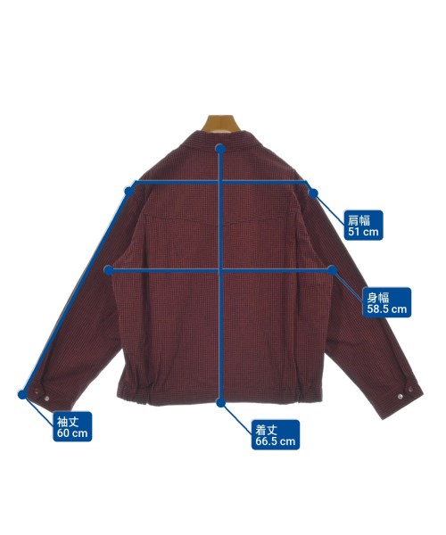 UNUSED（アンユーズド）ブルゾン 赤 サイズ:3(L位) メンズ/2200665360060