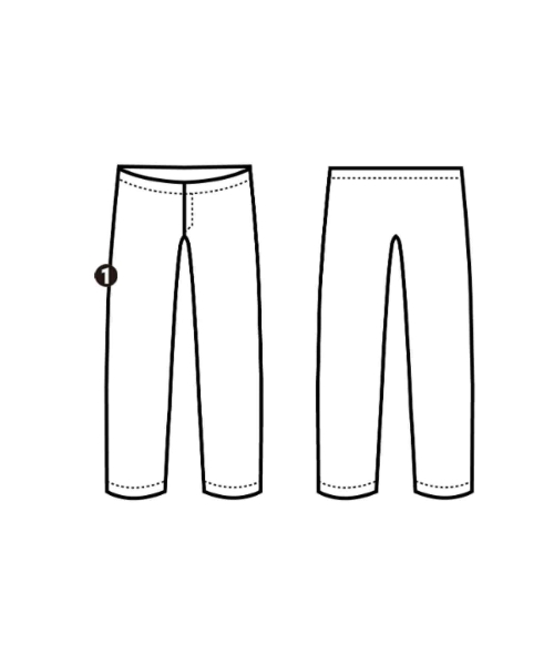 UNUSED（アンユーズド）スラックス 黒 サイズ:1(S位) メンズ/2200671568115