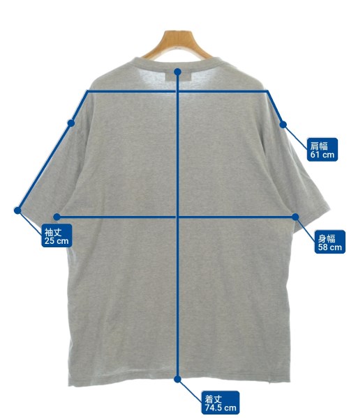 UNUSED（アンユーズド）Tシャツ・カットソー グレー サイズ:4(XL位) メンズ/2200721390024