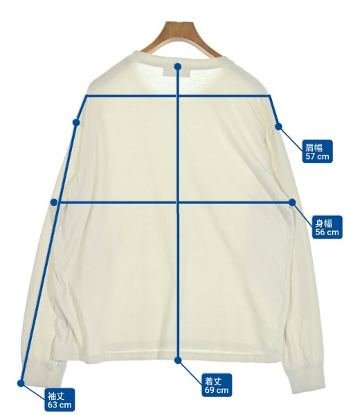 UNUSED（アンユーズド）Tシャツ・カットソー 白 サイズ:4(XL位) メンズ/2200680056047