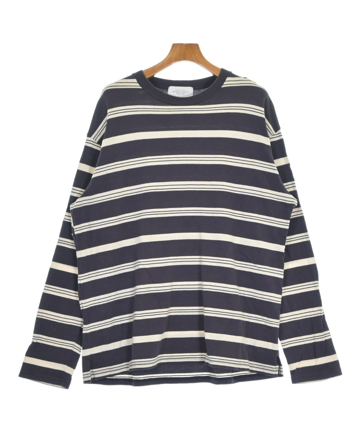 美品 タグ付 UNUSED ダメージ 加工 Tシャツ 3 アンユーズド ボロ UNUSED（アンユーズド）Tシャツ・カットソー 紫 サイズ:3(L位) メンズ