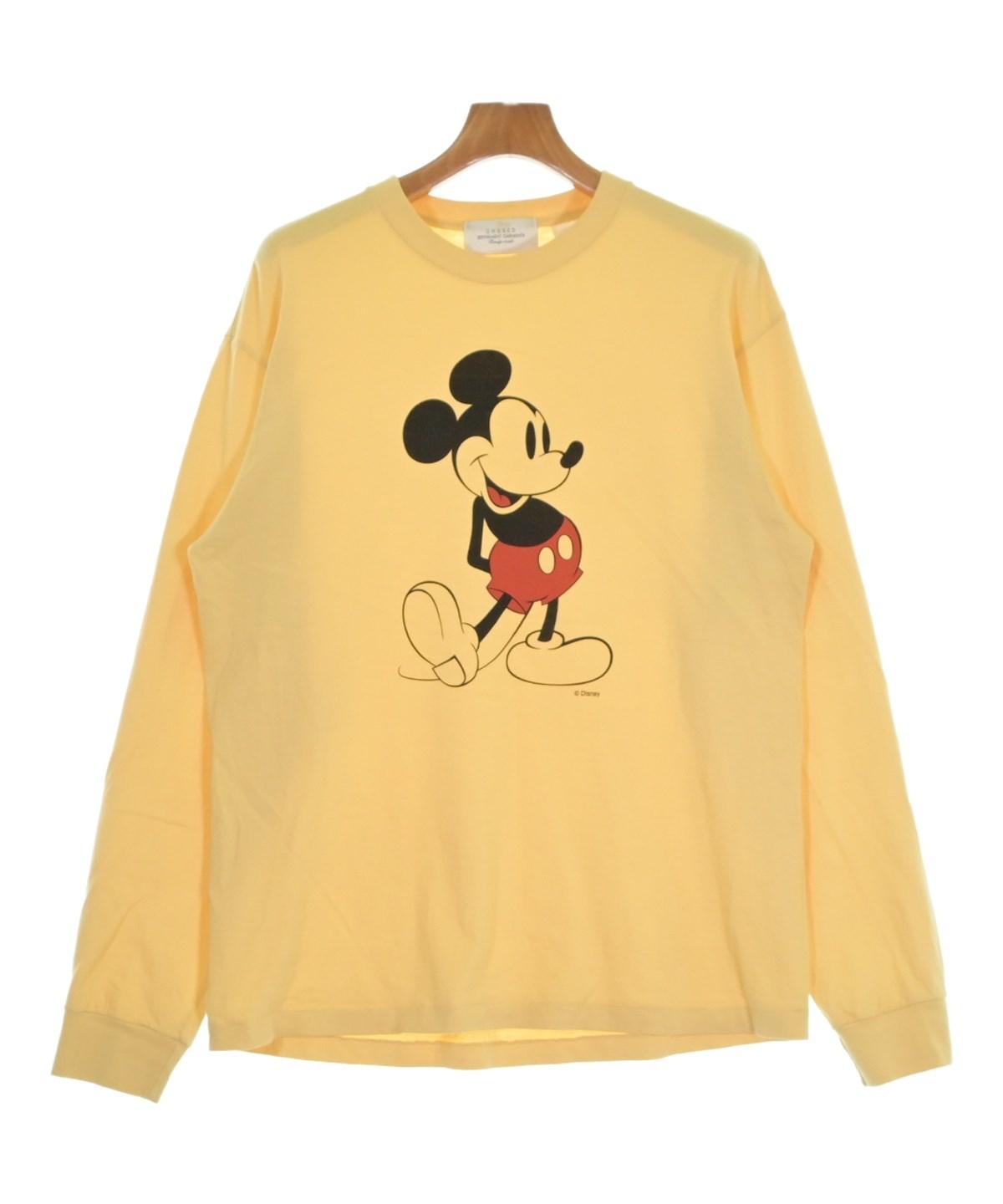 UNUSED（アンユーズド）Tシャツ・カットソー 黄 サイズ:3(L位) メンズ