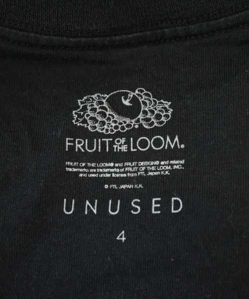 UNUSED（アンユーズド）Tシャツ・カットソー 黒 サイズ:4(XL位) メンズ/2200688514082