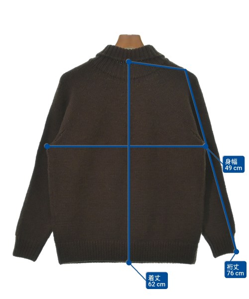 COMOLI（コモリ）ニット・セーター 茶 サイズ:0(XS位) メンズ/2200635565129