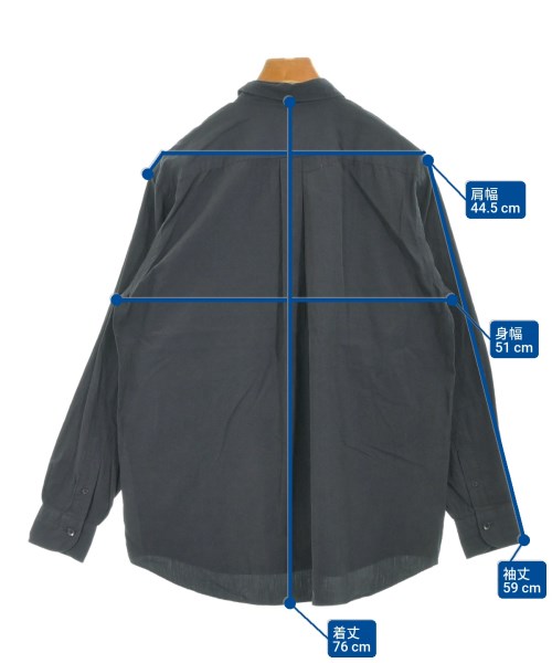 COMOLI（コモリ）カジュアルシャツ 黒 サイズ:1(S位) メンズ/2200636111035