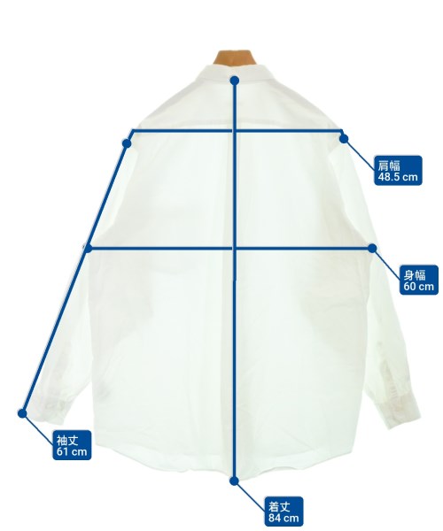 COMOLI（コモリ）カジュアルシャツ 白 サイズ:4(XL位) メンズ/2200636143029