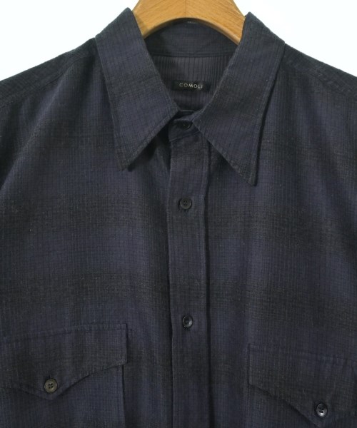COMOLI（コモリ）カジュアルシャツ 紺 サイズ:3(L位) メンズ/2200637638043
