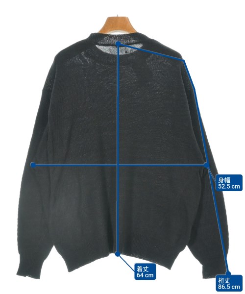 COMOLI（コモリ）ニット・セーター 黒 サイズ:3(L位) メンズ/2200637921237