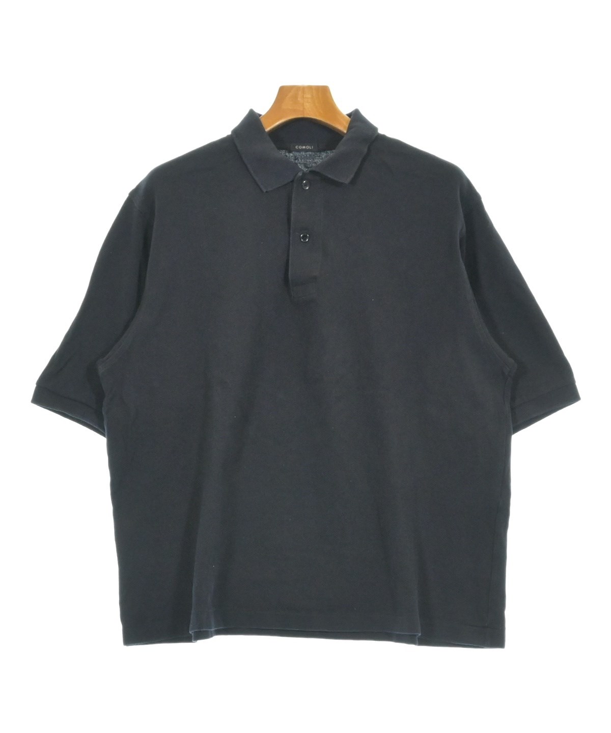 COMOLI ポロシャツ コモリ サイズ2 ダークネイビー 中古 COMOLI（コモリ）ポロシャツ 紺 サイズ:2(M位) メンズ/2200626115128