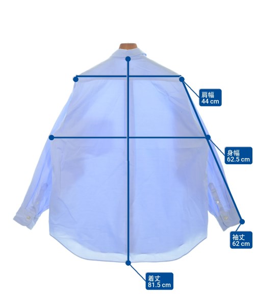 COMOLI（コモリ）カジュアルシャツ 青 サイズ:2(M位) メンズ/2200626115159