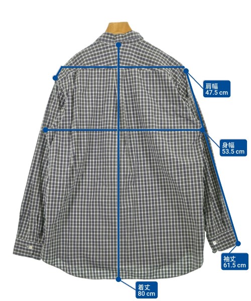 COMOLI（コモリ）カジュアルシャツ 紺 サイズ:3(L位) メンズ/2200641801020