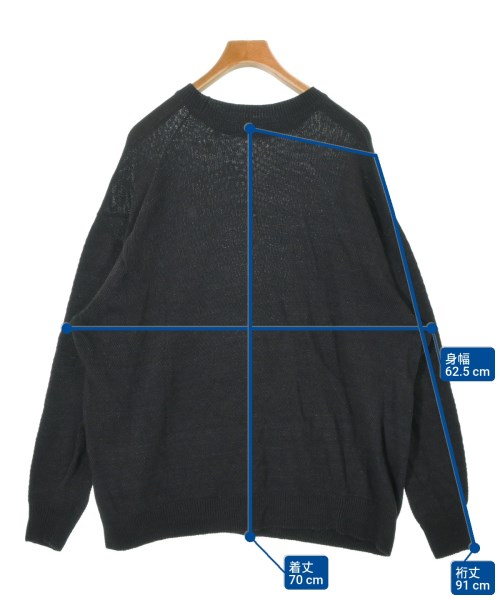 COMOLI（コモリ）ニット・セーター 黒 サイズ:3(L位) メンズ/2200632224043